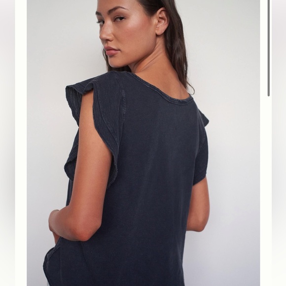 Daily Practice by Anthropologie Flutter-Sleeved Tee (P) - Picture 3 of 7